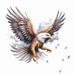 eagles tattoo design ideas Realism realistic structure soaring for upper thigh