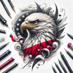 eagles tattoo design ideas Realism visual truth soaring silhouette for foot
