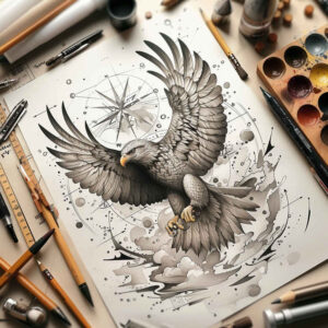 eagles tattoo design ideas phantasmagoric soaring stands for resilience