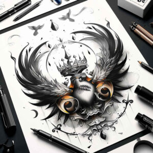 eagles tattoo design ideas modern twist strength for thigh