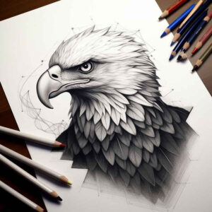 eagles tattoo design ideas Realism detailed rendering strong lines for abdomen