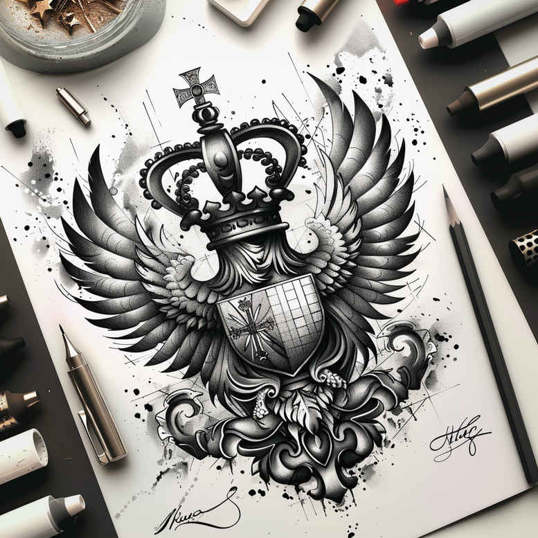 eagles tattoo design ideas Realism crisp detail swift for elbow