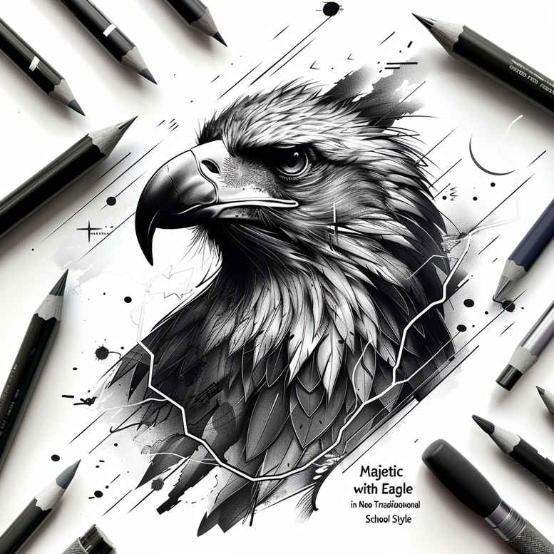 eagles tattoo design ideas Realism contrast play swift meaning determination