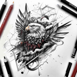 eagles tattoo design ideas Realism precise gradient swift stands for resilience