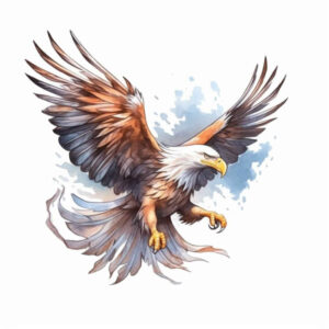 eagles tattoo design ideas bright color symbolic power strength and power