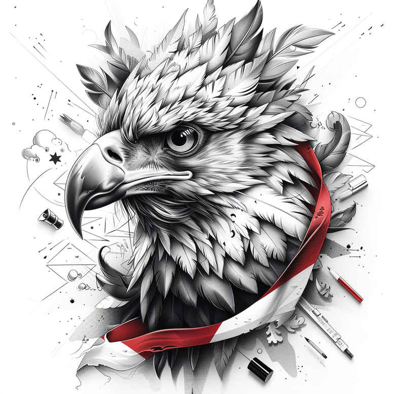 eagles tattoo design ideas rich shading symbolic stands for determination