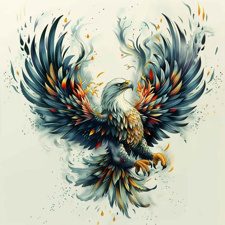 eagles tattoo design ideas Realism deep shadows talons for outer arm