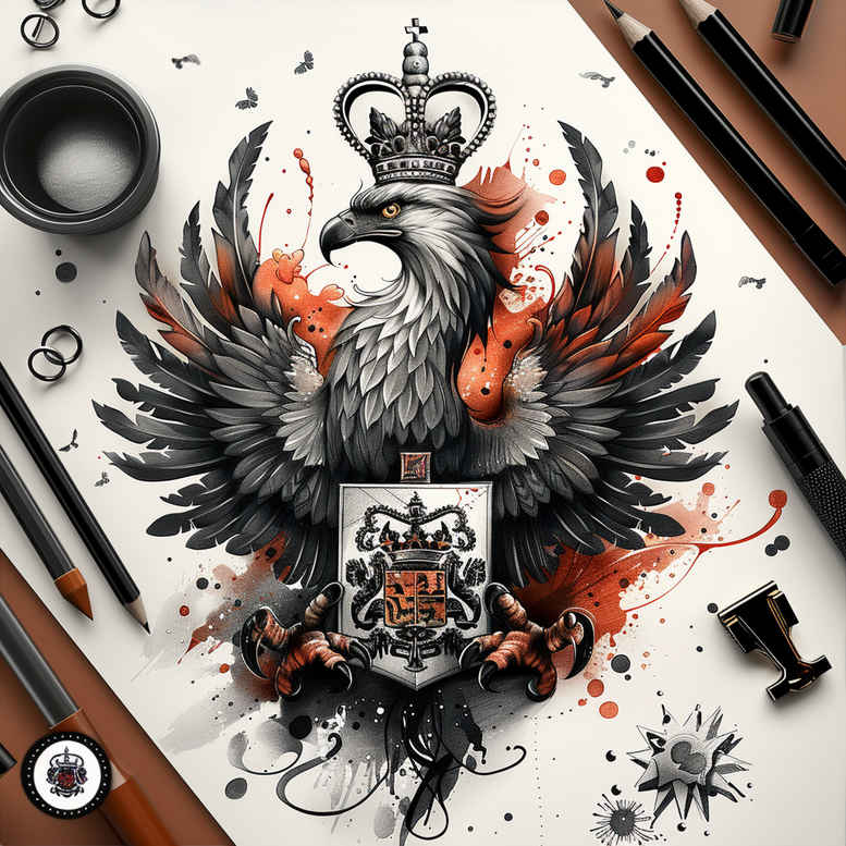 eagles tattoo design ideas color richness talons represents determination