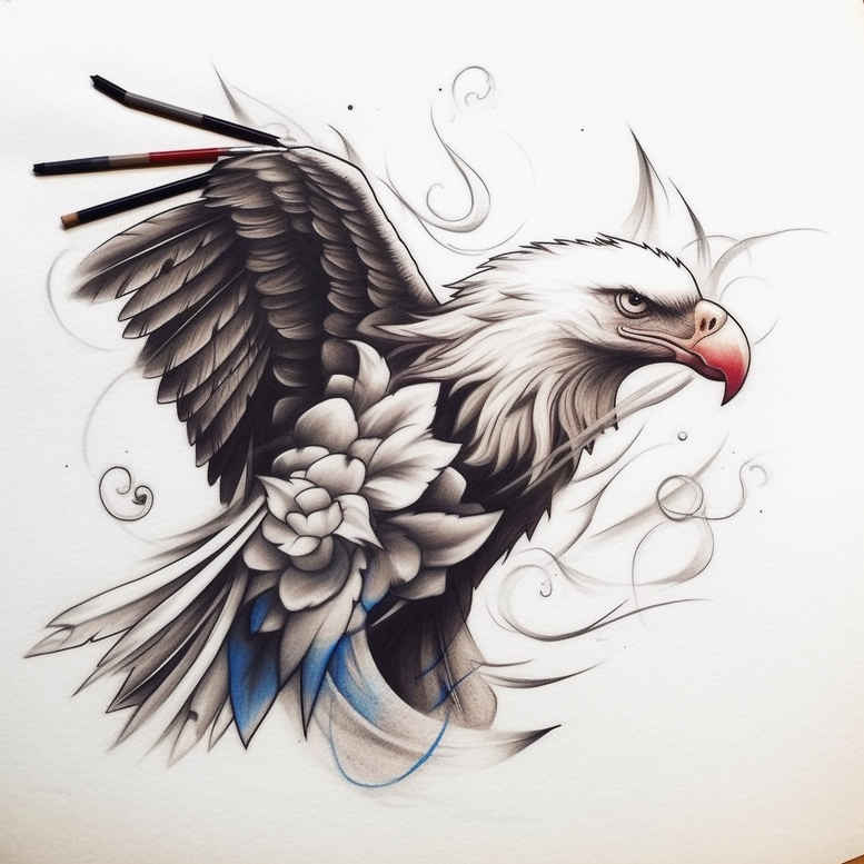 eagles tattoo design ideas Surrealism metamorphosis talons stands for resilience