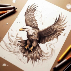 eagles tattoo design ideas Realism skin texture tribal motifs for upper thigh