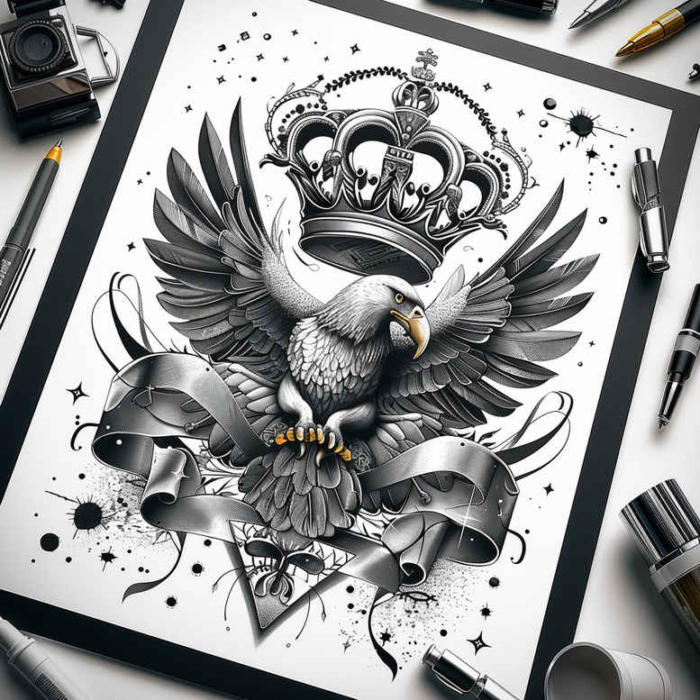 eagles tattoo design ideas classic composition tribal motifs symbol of perseverance