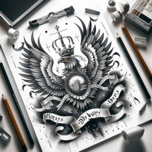 eagles tattoo design ideas Surrealism psychedelic wing detail for lower arm