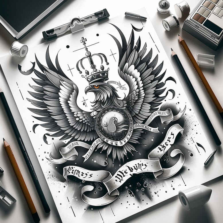 eagles tattoo design ideas Surrealism psychedelic wing detail for lower arm