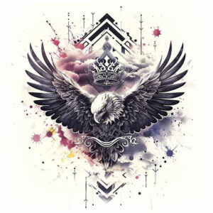 eagles tattoo design ideas Realism soft focus wing detail for upper chest