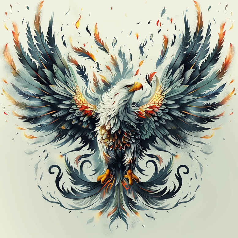 eagles tattoo design ideas surreal wing detail symbolising perseverance