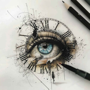 abstract-eye – tattoo design ideas free ai generated – realism-form-fidelity – for-foot – Gallery: eyes-inkby-ai