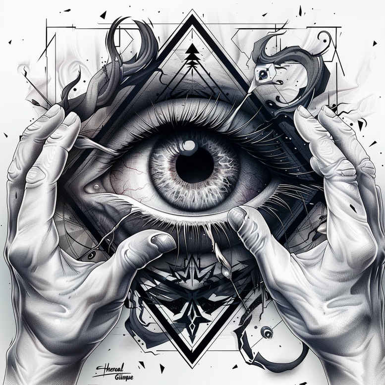 all-seeing-eye – tattoo design ideas free ai generated – realism-micro-realism – for-arm – Gallery: eyes-inkby-ai