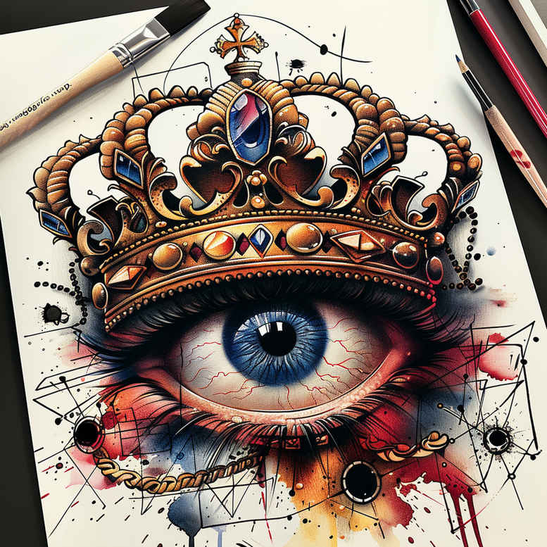 angel-eye – tattoo design ideas free ai generated – realism-smooth-gradients – for-chest – Gallery: eyes-inkby-ai