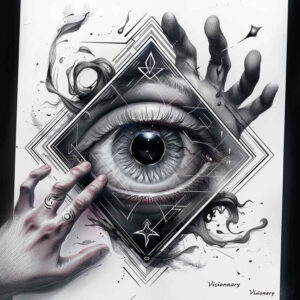artistic-eye – tattoo design ideas free ai generated – neotraditional-precise-lines – for-lower-chest – Gallery: eyes-inkby-ai