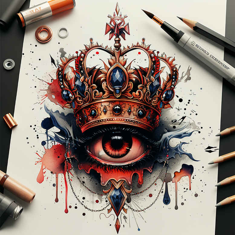 artistic-eye – tattoo design ideas free ai generated – realism-refined-highlights – for-arm – Gallery: eyes-inkby-ai