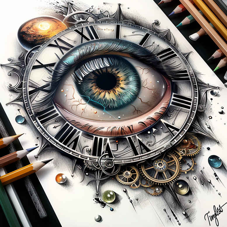 crowned-eye – tattoo design ideas free ai generated – neotraditional-artistic-contrast – for-sternum – Gallery: eyes-inkby-ai
