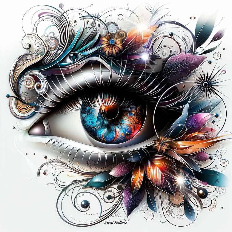 crowned-eye – tattoo design ideas free ai generated – neotraditional-decorative-elements – for-sternum – Gallery: eyes-inkby-ai
