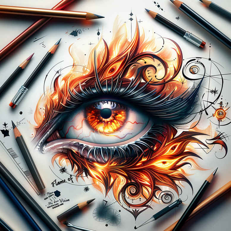 delicate-eye – tattoo design ideas free ai generated – realism-realistic-proportions – for-temple – Gallery: eyes-inkby-ai