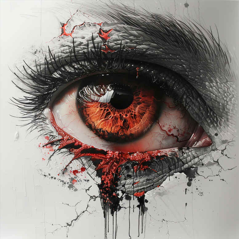 demon-eye – tattoo design ideas free ai generated – realism-clean-whites – for-back-of-neck – Gallery: eyes-inkby-ai