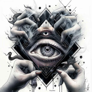 demon-eye – tattoo design ideas free ai generated – realism-detail-accuracy – for-hip – Gallery: eyes-inkby-ai