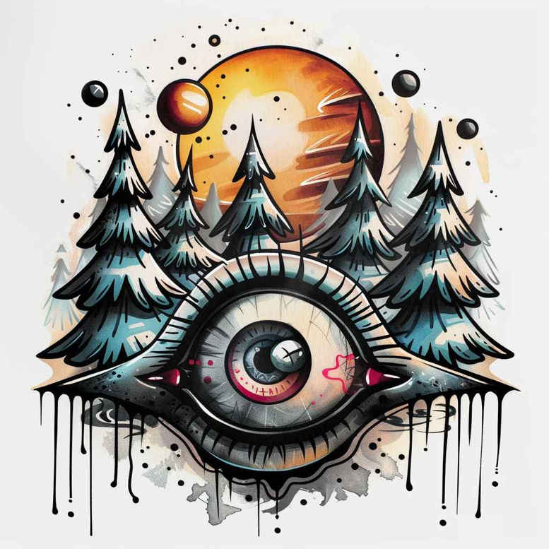 detailed-eye – tattoo design ideas free ai generated – realism-photo-like-tattoo – for-outer-arm – Gallery: eyes-inkby-ai
