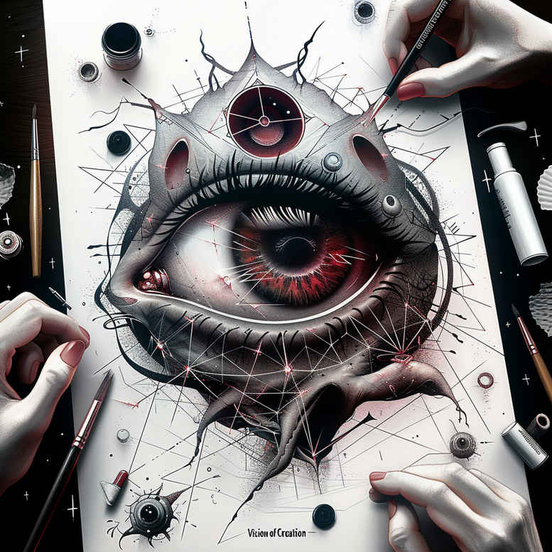 detailed-eye – tattoo design ideas free ai generated – surrealism-fantastical – for-ribs – Gallery: eyes-inkby-ai