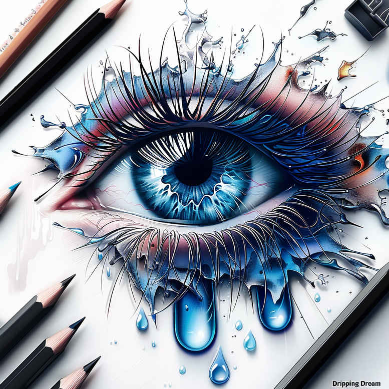 detailed-eye – tattoo design ideas free ai generated – surrealism-fluid-forms – for-shoulder – Gallery: eyes-inkby-ai
