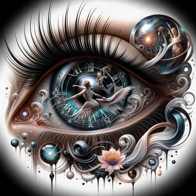 emotional-eye – tattoo design ideas free ai generated – neotraditional-layered-fill – for-foot – Gallery: eyes-inkby-ai