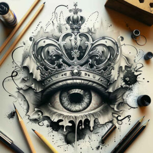 expressive-eye – tattoo design ideas free ai generated – realism-optical-depth – for-side-torso – Gallery: eyes-inkby-ai