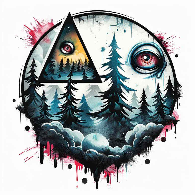 eye-and-light – tattoo design ideas free ai generated – neotraditional-refined-lines – for-back-shoulder – Gallery: eyes-inkby-ai