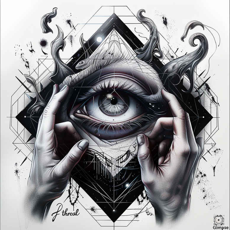 eye-and-light – tattoo design ideas free ai generated – neotraditional-subtle-tone – for-elbow – Gallery: eyes-inkby-ai