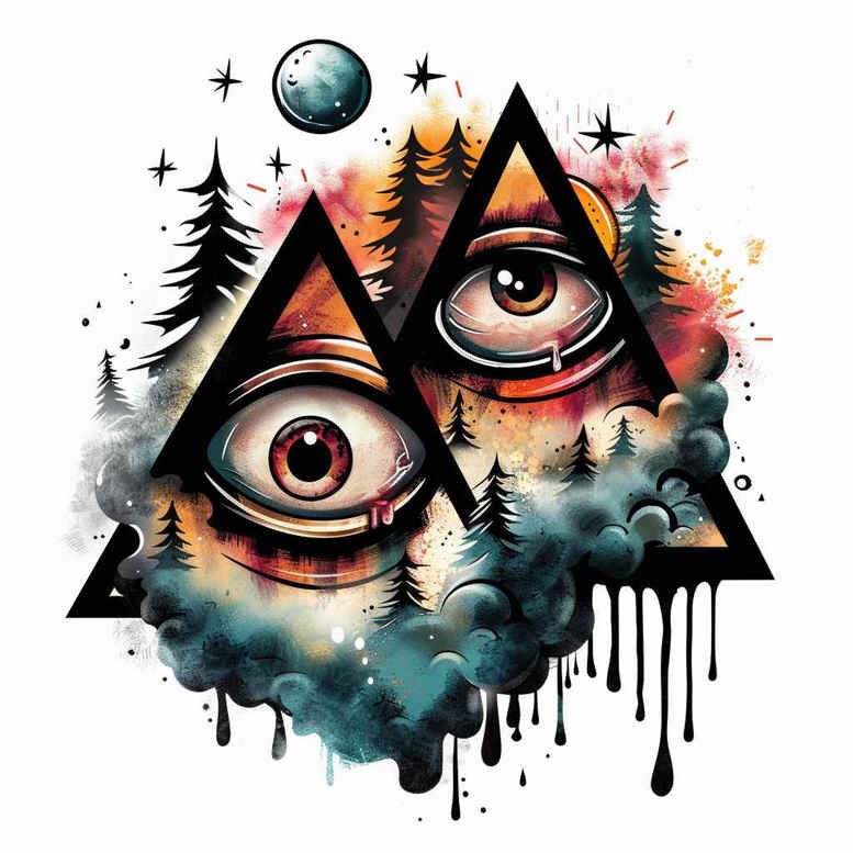 eye-and-nature – tattoo design ideas free ai generated – neotraditional-bold-highlights – for-sternum – Gallery: eyes-inkby-ai