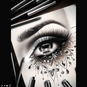 eye-and-nature – tattoo design ideas free ai generated – neotraditional-modern-classic – for-sternum – Gallery: eyes-inkby-ai