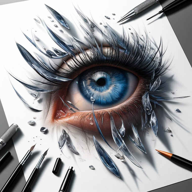 eye-and-nature – tattoo design ideas free ai generated – neotraditional-refined-lines – for-temple – Gallery: eyes-inkby-ai