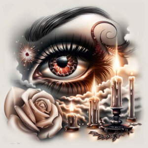 eye-and-nature – tattoo design ideas free ai generated – neotraditional-rich-blacks – for-inner-arm – Gallery: eyes-inkby-ai