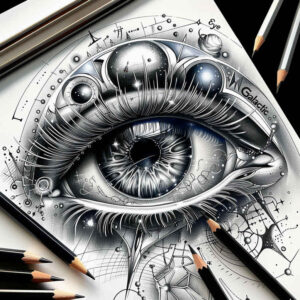 eye-and-nature – tattoo design ideas free ai generated – realism-rich-blacks – for-lower-back – Gallery: eyes-inkby-ai