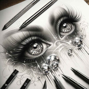 eye-in-darkness – tattoo design ideas free ai generated – neotraditional-strong-contrast – for-knee – Gallery: eyes-inkby-ai