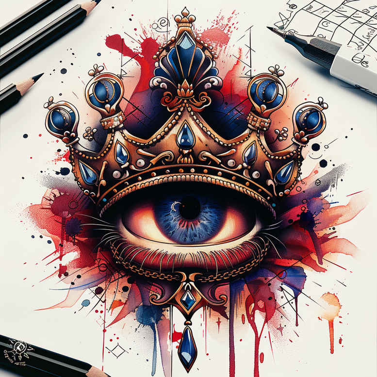eye-in-motion – tattoo design ideas free ai generated – realism-naturalistic – for-side – Gallery: eyes-inkby-ai