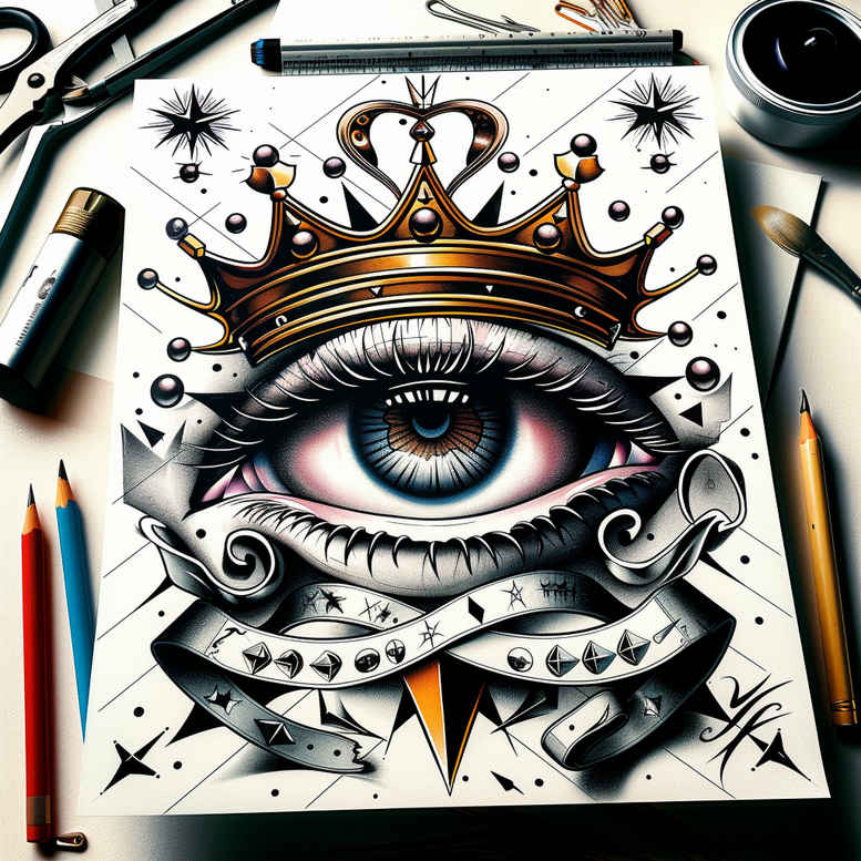 eye – tattoo design ideas free ai generated – realism-contrast-play – for-fingers – Gallery: eyes-inkby-ai