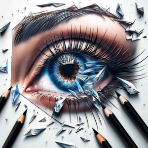 eye – tattoo design ideas free ai generated – realism-glowing-edges – for-collarbone – Gallery: eyes-inkby-ai
