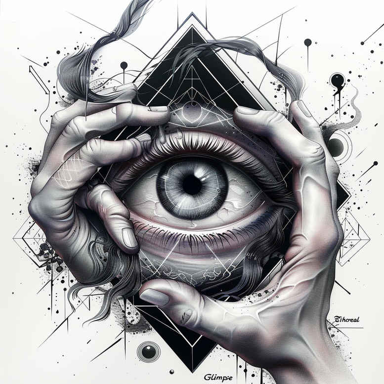 eye-of-god – tattoo design ideas free ai generated – realism-realistic-lighting – for-shoulder-blade – Gallery: eyes-inkby-ai