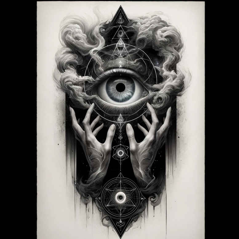 eye-of-time – tattoo design ideas free ai generated – realism-visual-accuracy – for-upper-chest – Gallery: eyes-inkby-ai