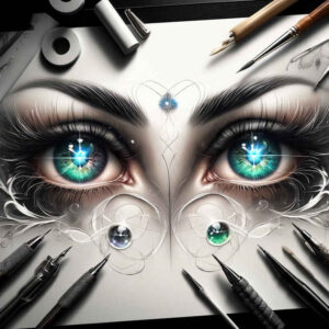 eye-with-details – tattoo design ideas free ai generated – neotraditional-dynamic-color – for-palm – Gallery: eyes-inkby-ai