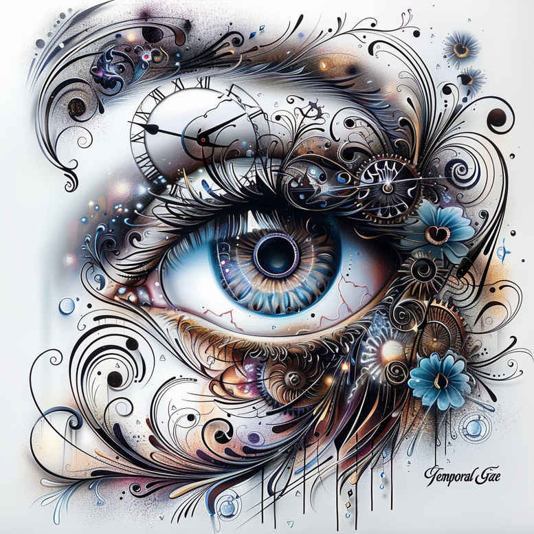 eye-with-details – tattoo design ideas free ai generated – neotraditional-layered-inks – for-outer-arm – Gallery: eyes-inkby-ai