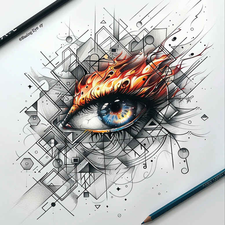 eye-with-eyelashes – tattoo design ideas free ai generated – surrealism-phantasmagoric – for-ribs – Gallery: eyes-inkby-ai
